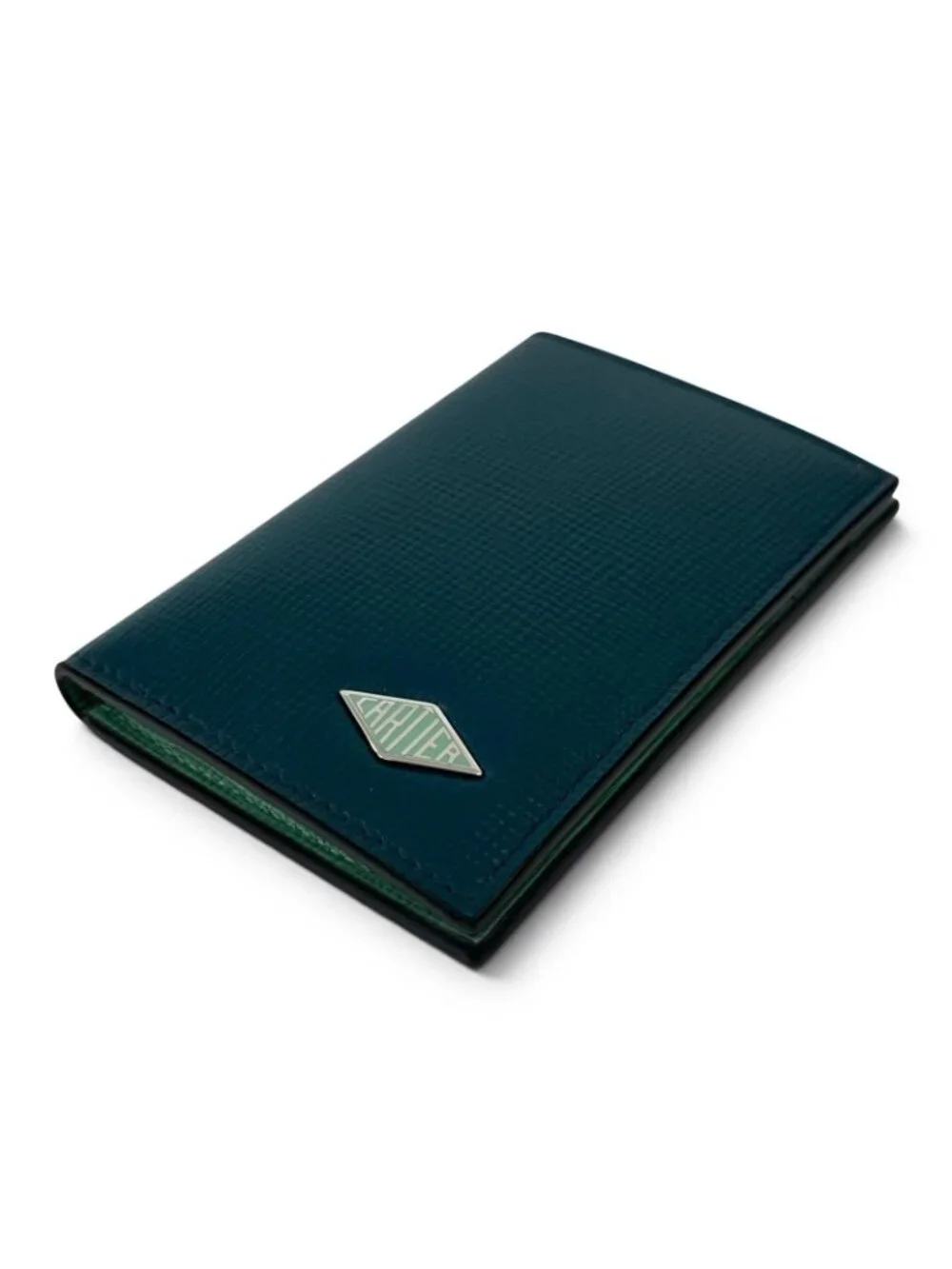 Cartier Losange Holder Leather Card Case Dark Green